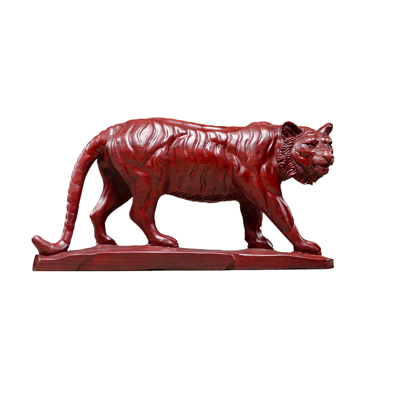 木彫りの虎 一本木 トラ 寅 彫刻 寅年 置物 木像 一刀彫 オブジェ 干支